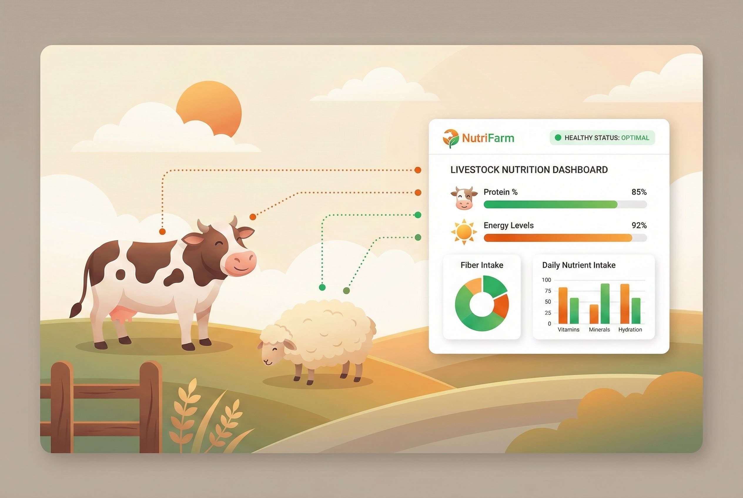 Livestock Nutrition Dashboard - Track protein, energy, and minerals